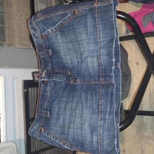 Jean mini skirt